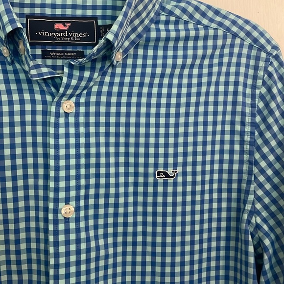 Vineyard Vines Checkered Whale Shirt - Picture 2 of 6